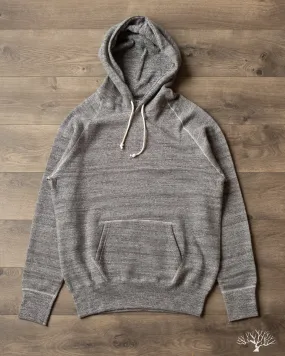 262 Four Needle Raglan Hoodie - Dark Heather Grey