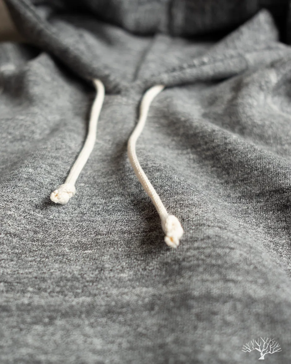 262 Four Needle Raglan Hoodie - Dark Heather Grey