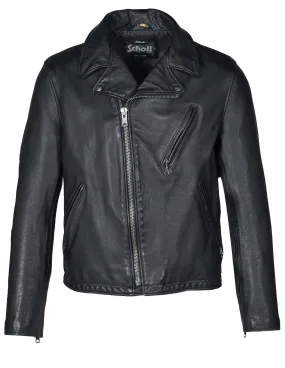 503VN Hand Vintaged Cowhide Clean Motorcycle Jacket