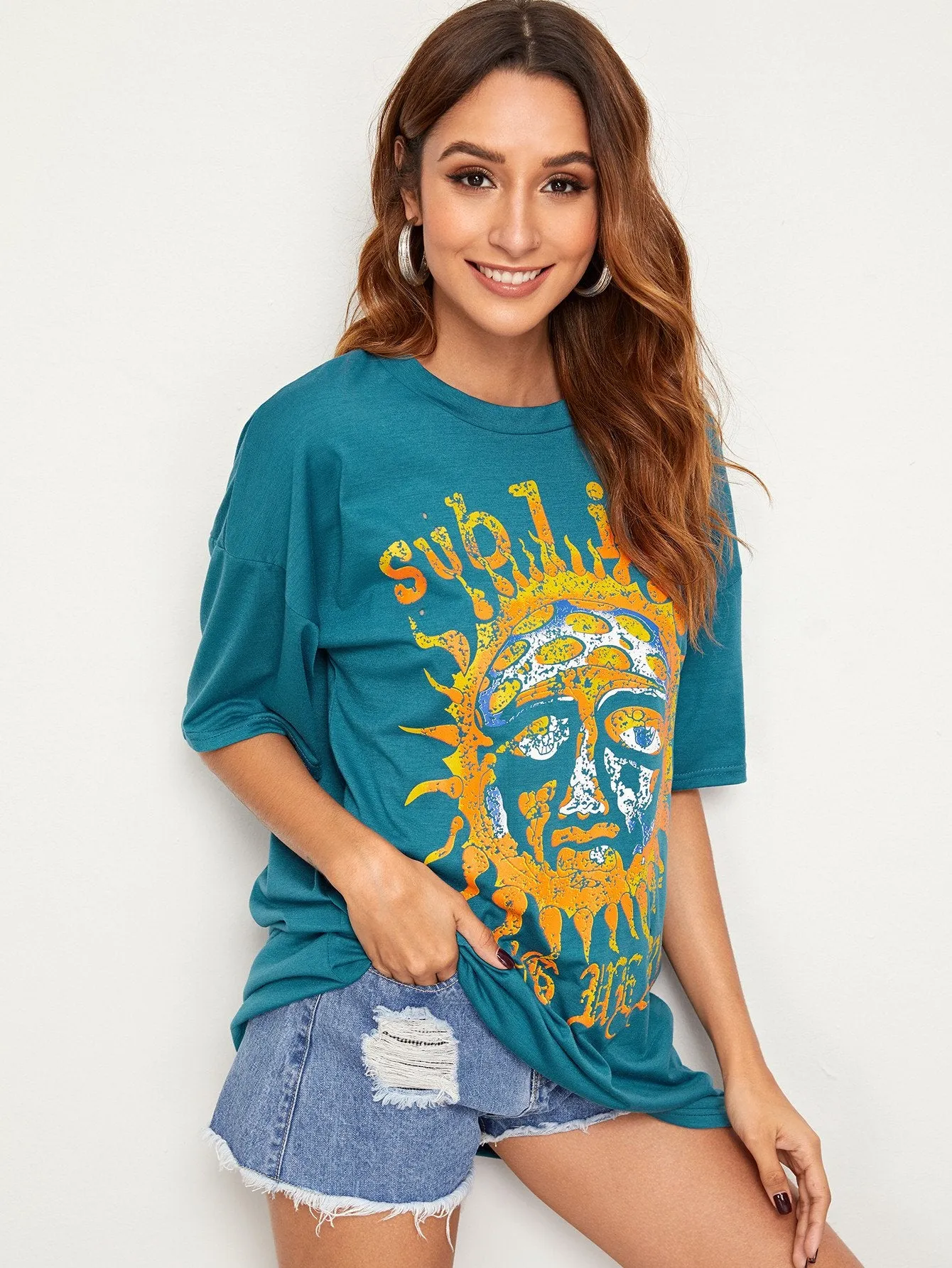 Abstract Sun Print Tee