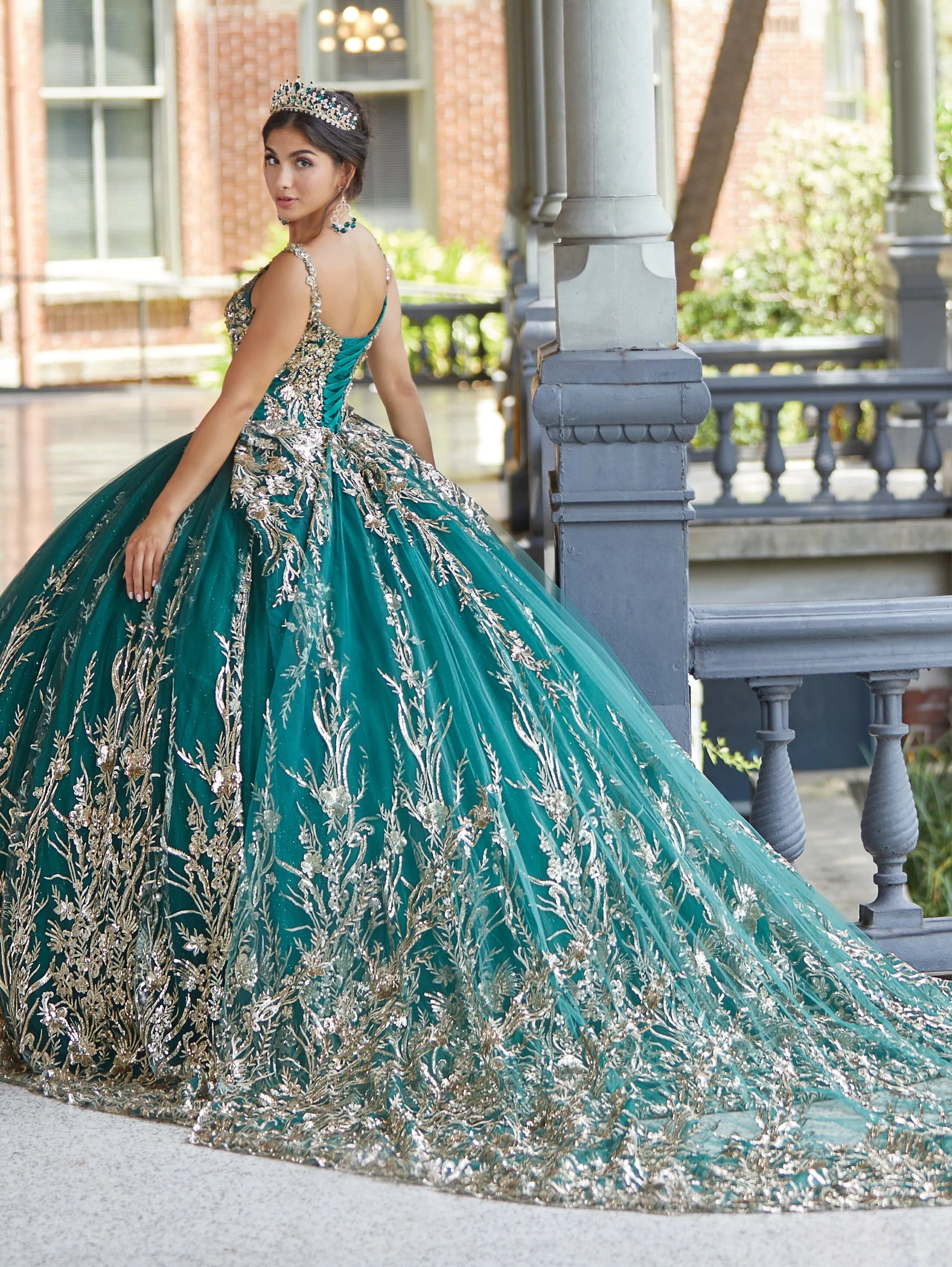 Applique Sleeveless Quinceanera Dress by House of Wu 26050