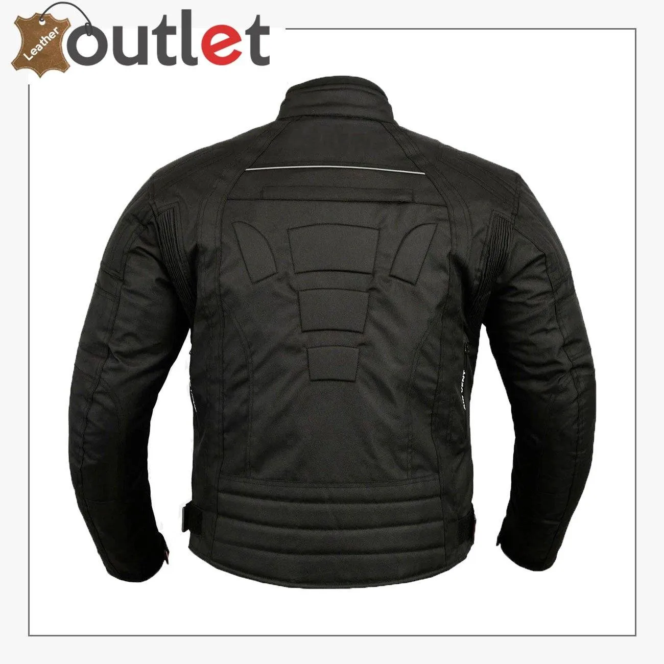 Black 6 Packs Design Motorcycle Jacket