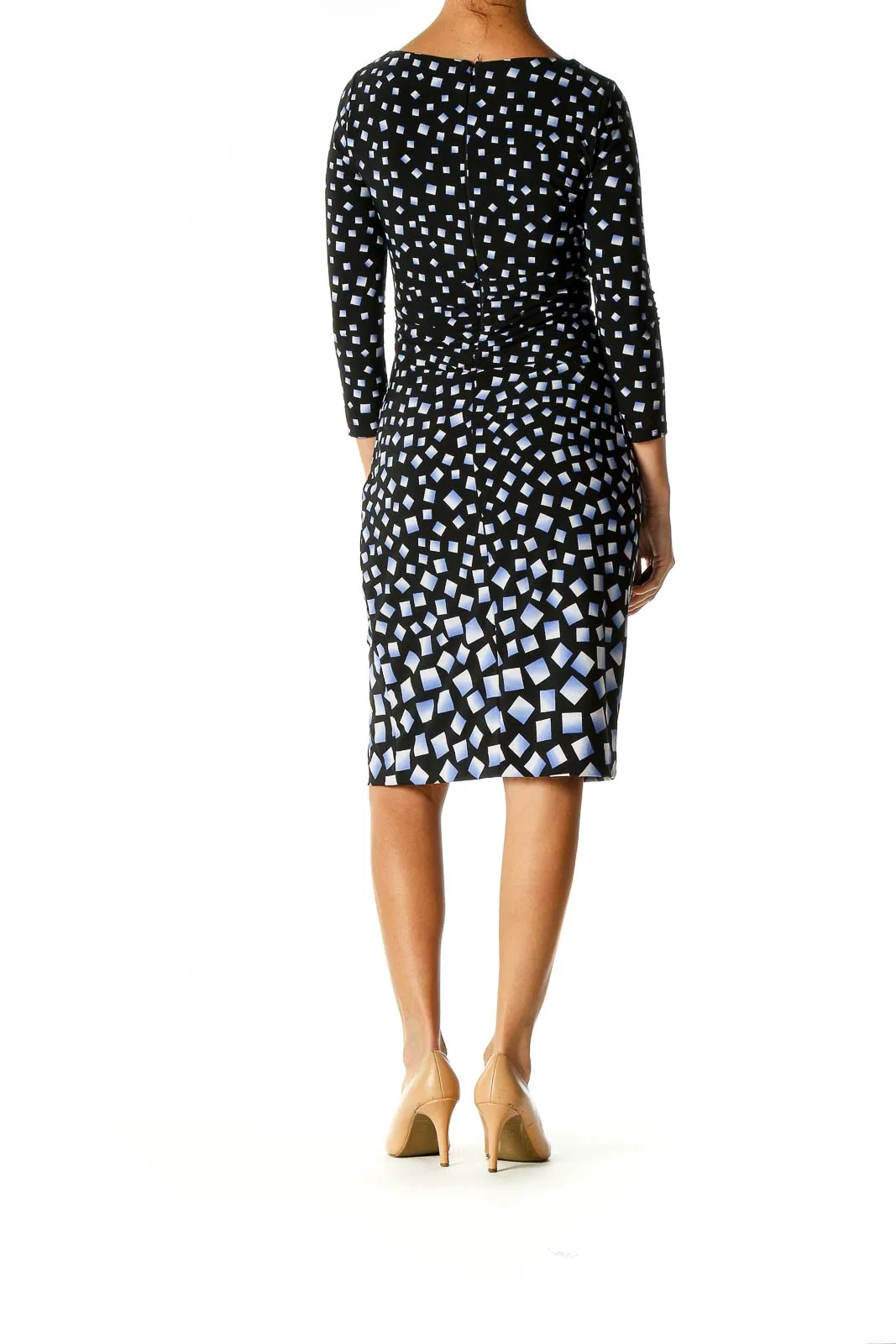 Black Polka Dot Retro Sheath Dress