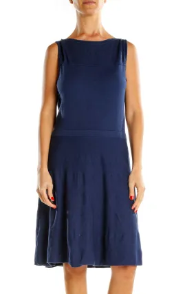 Blue Classic Shift Dress