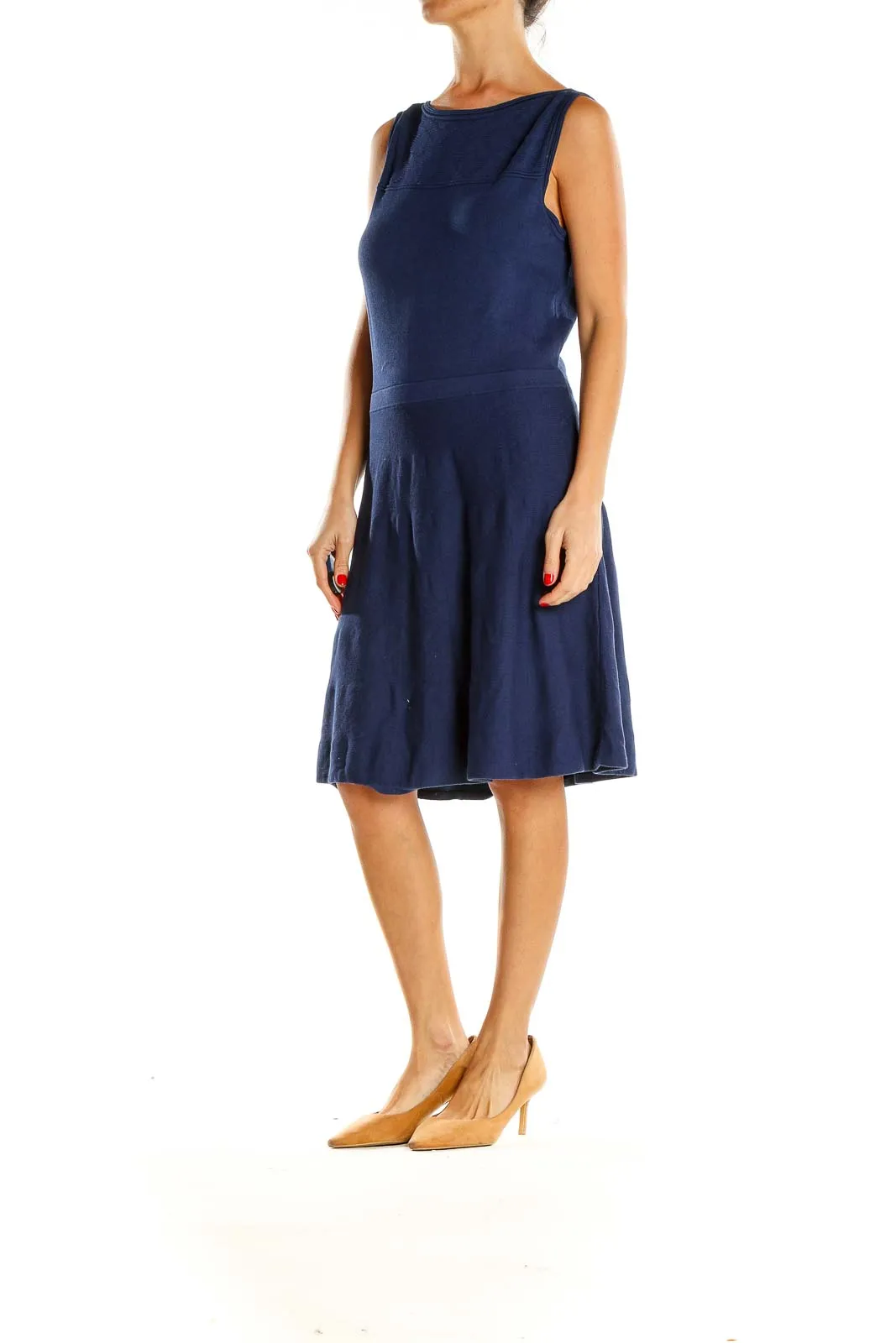 Blue Classic Shift Dress