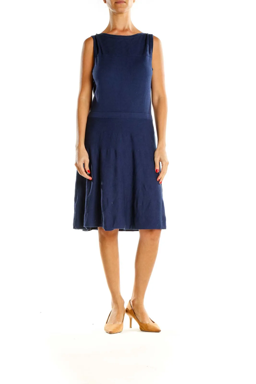 Blue Classic Shift Dress