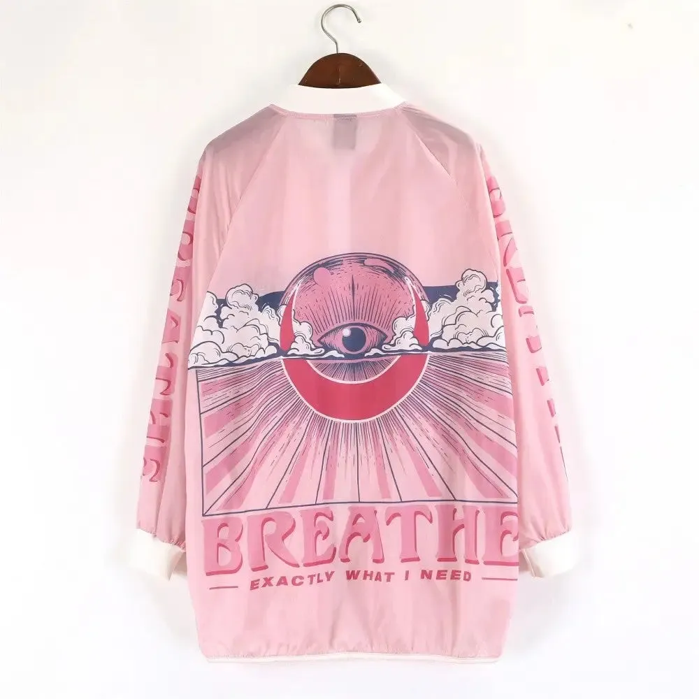 Breathe Pink Sun Protection Windbreaker Ultra-lightweight Jacket