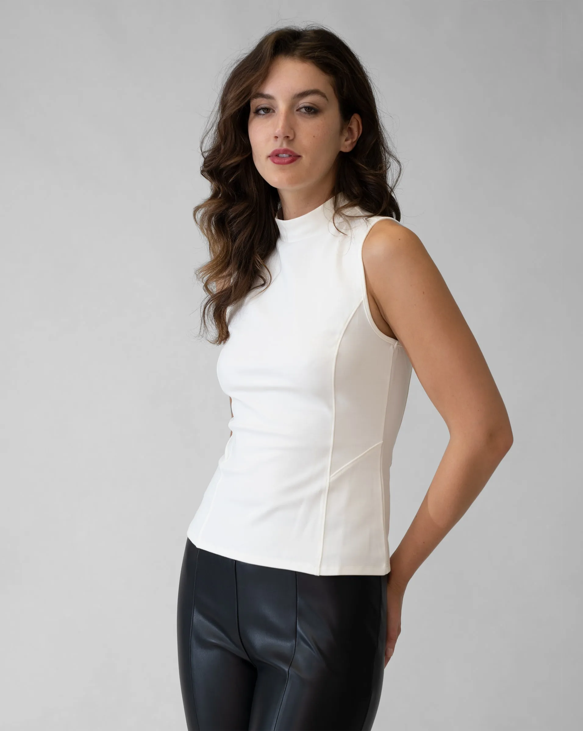 Brookite Mock Neck Tank