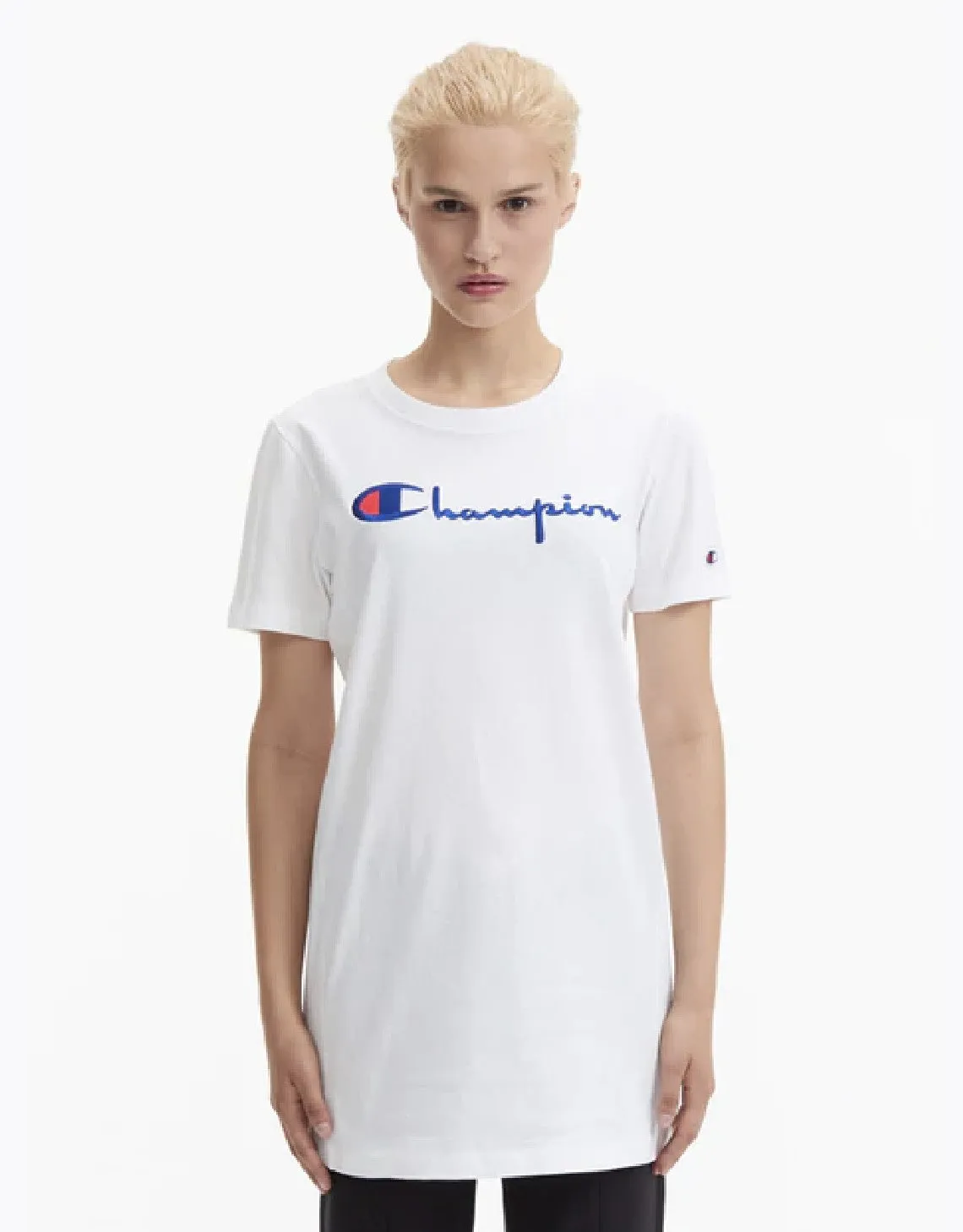 CHAMPION EUROPE<br>LONG LENGTH T-SHIRT WHITE