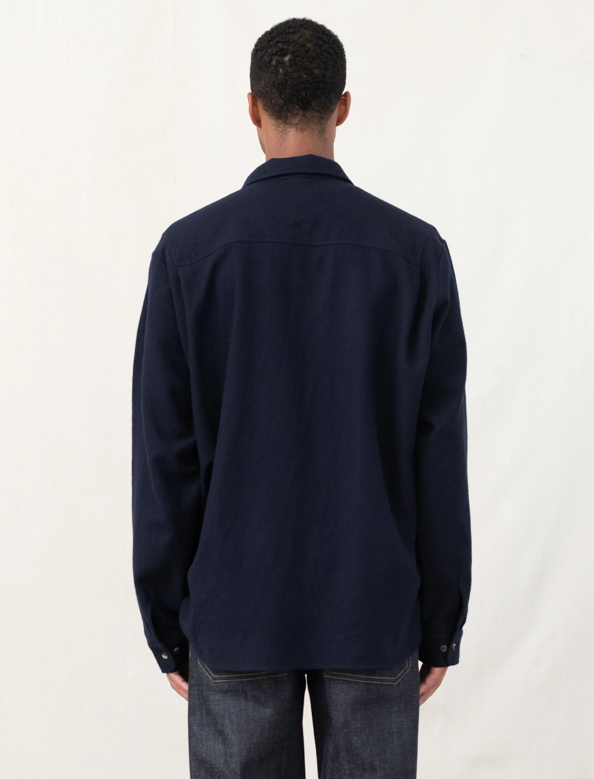 Dando Overshirt Wool (Navy)