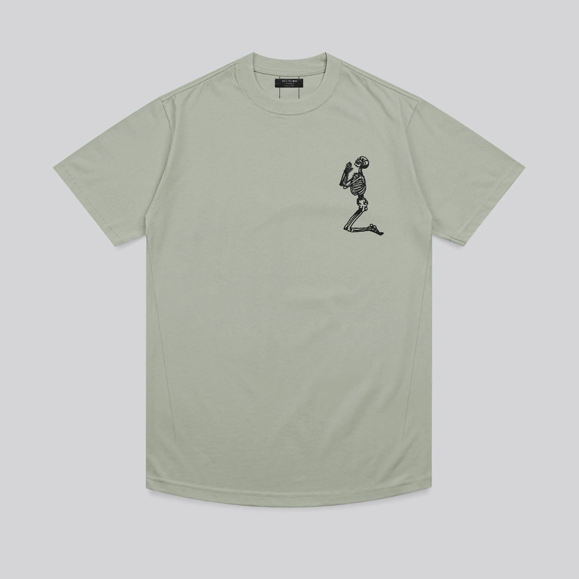 ESSENTIAL BIG SKELETON SOFT KHAKI T-SHIRT