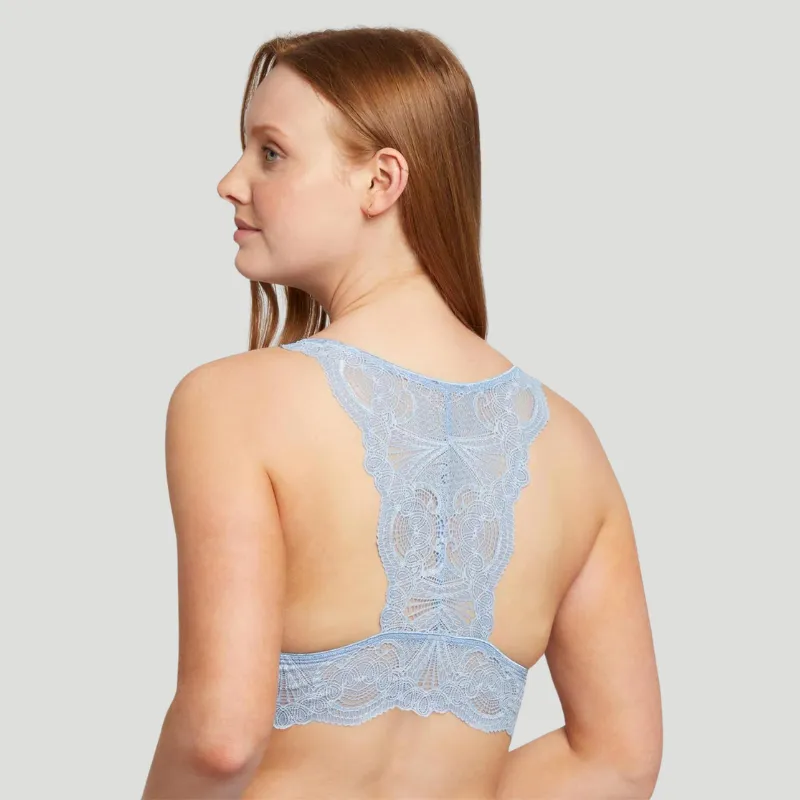 Fleur't Belle Epoque Lace Bralette Hampton Blue