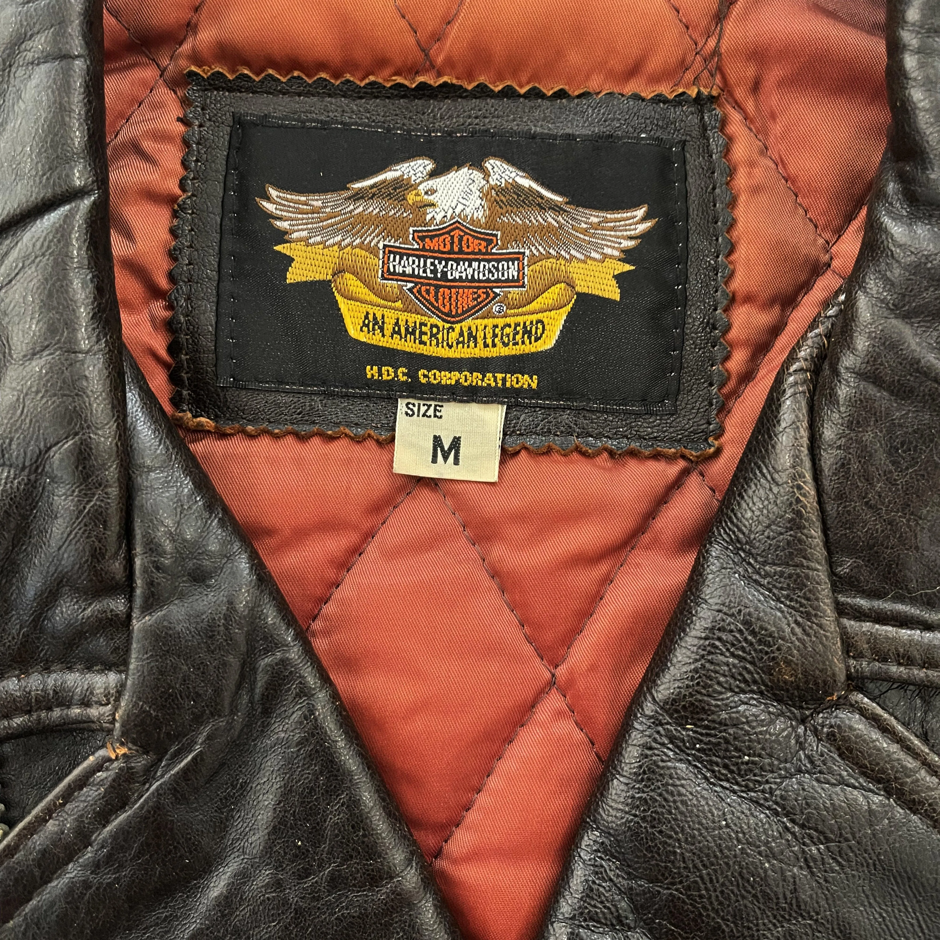 Harley Davidson Leather Biker Vest