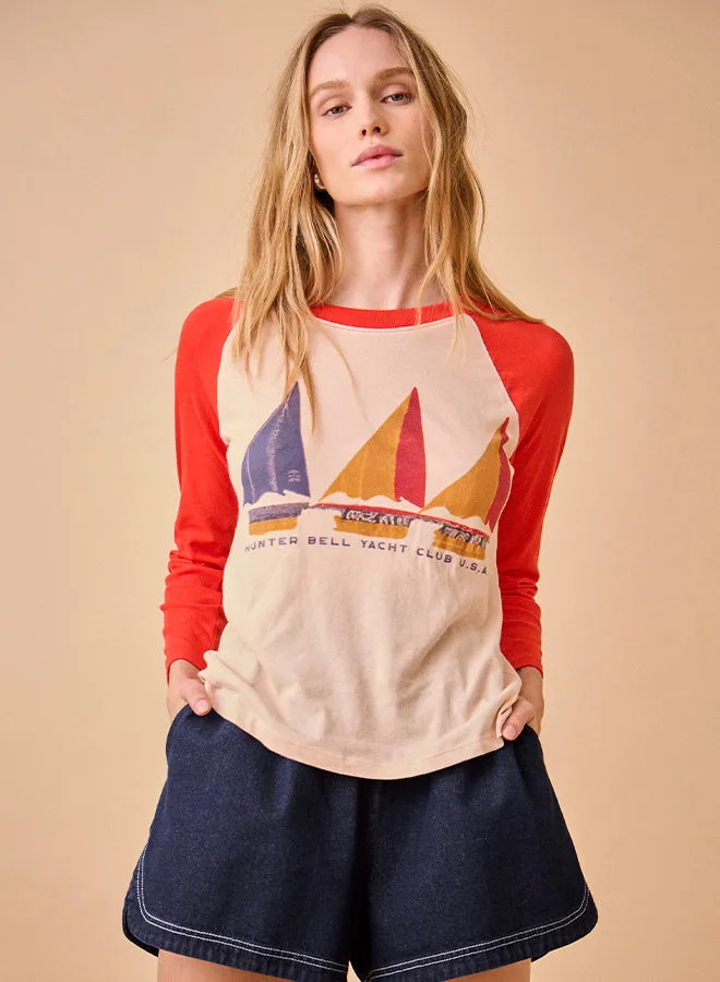 H.B. Yacht Club Raglan Tee