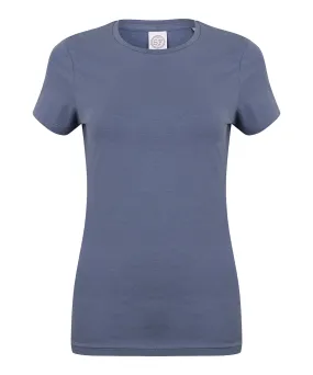 Heather Navy - Feel good women's stretch t-shirt