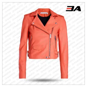 IRO Inspired Womens Red Leather Jacket