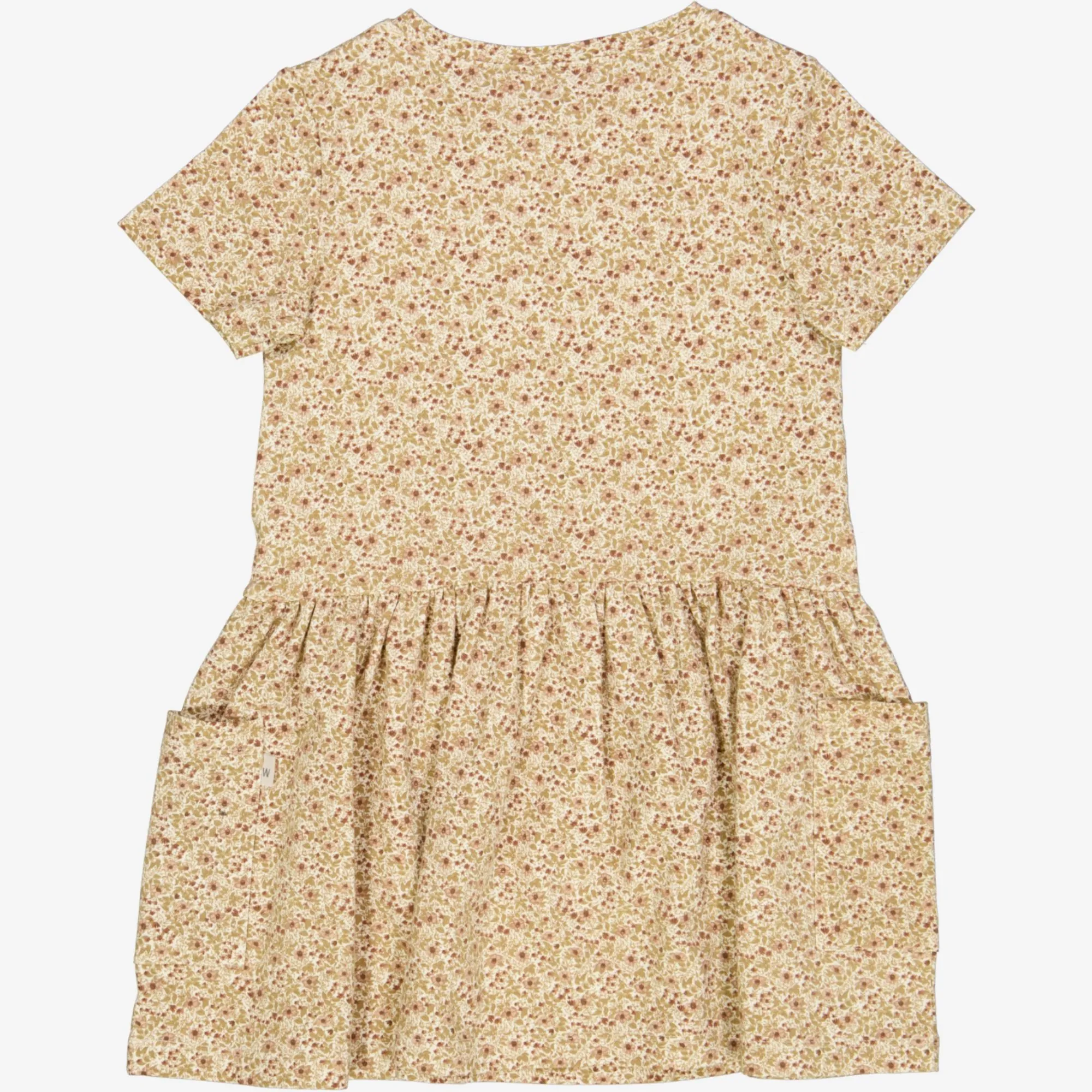 Jersey Dress Birthe - eggshell flowers