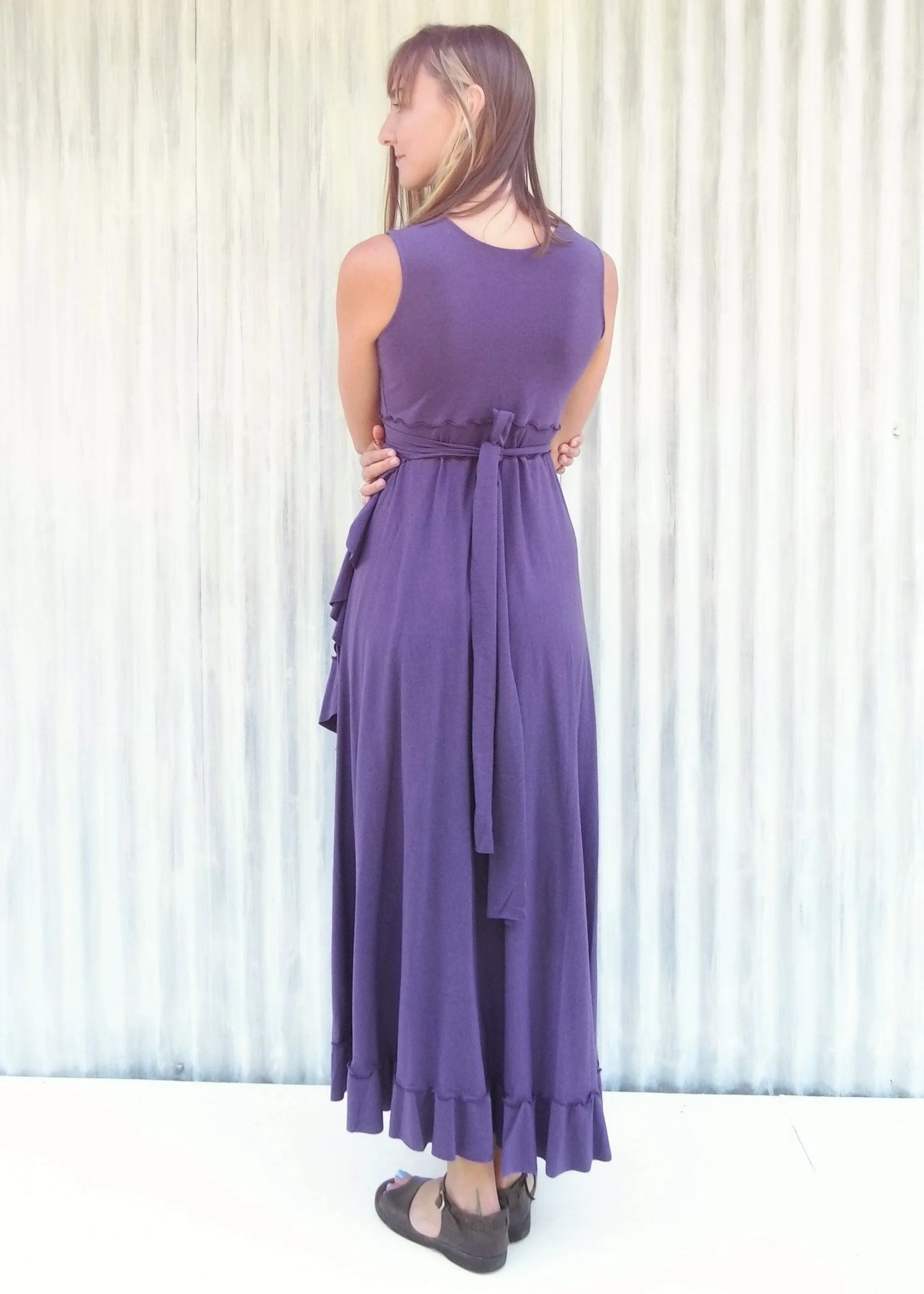 Josephine Ruffle Maxi Dress (Custom Made)