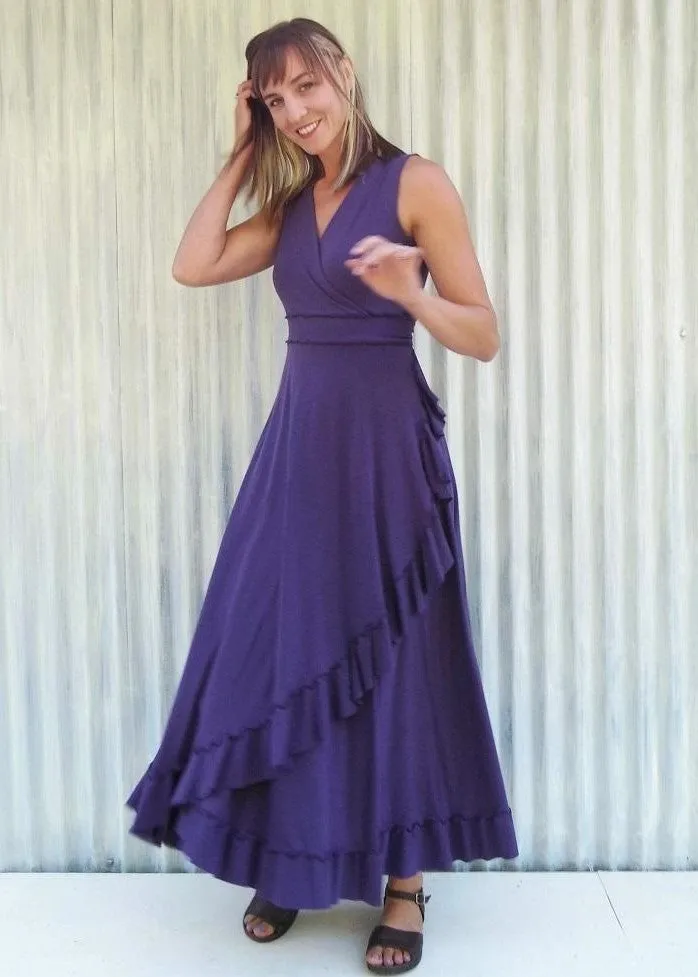 Josephine Ruffle Maxi Dress (Custom Made)