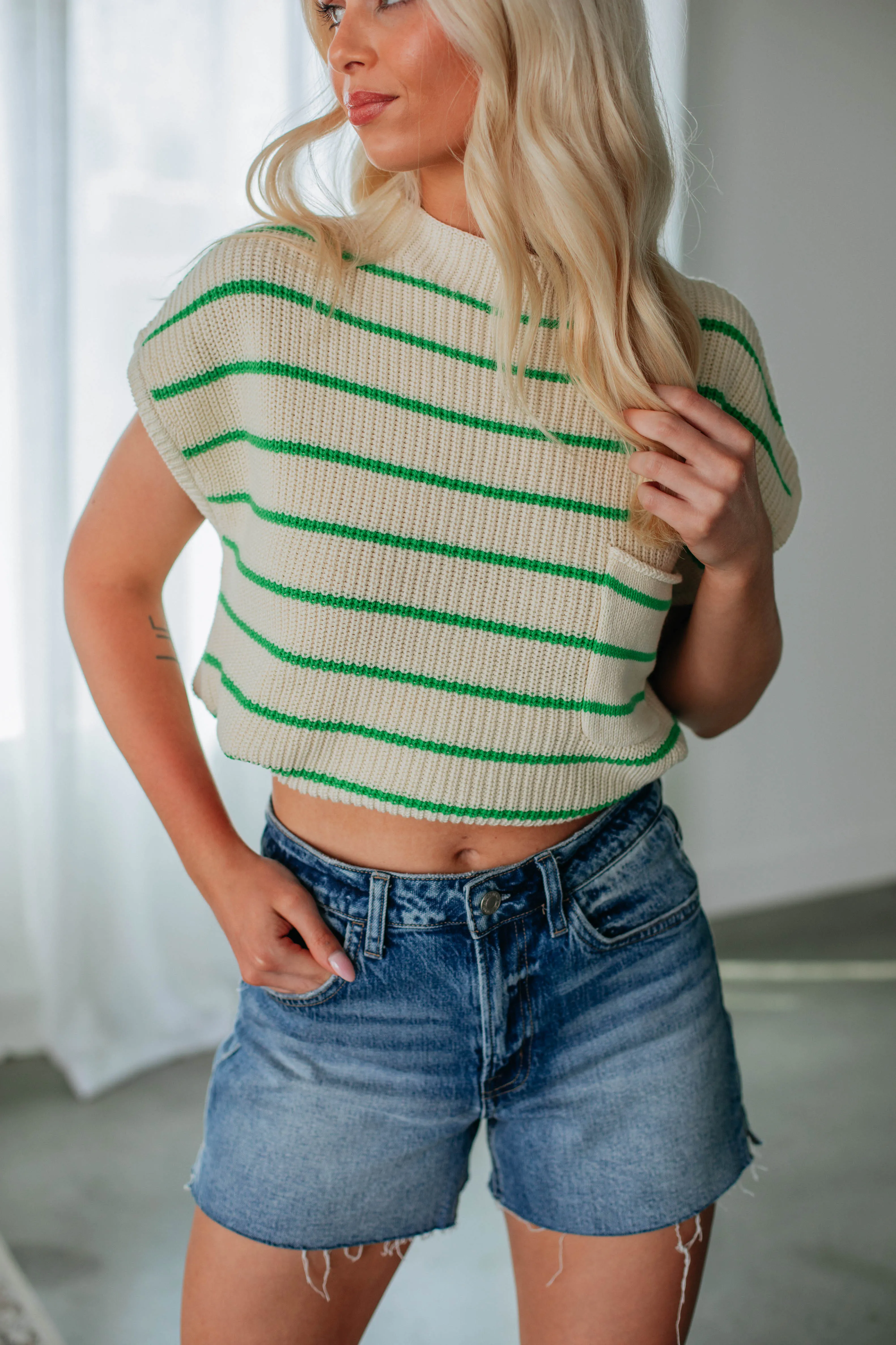 Kianna Knit Top - Apple Mix