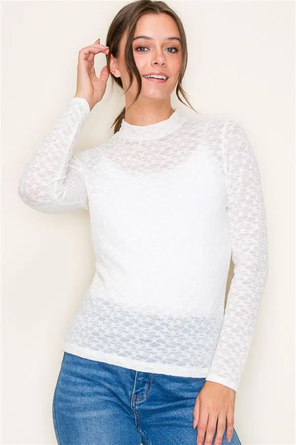 Lace Mock Tops - 2 Colors!