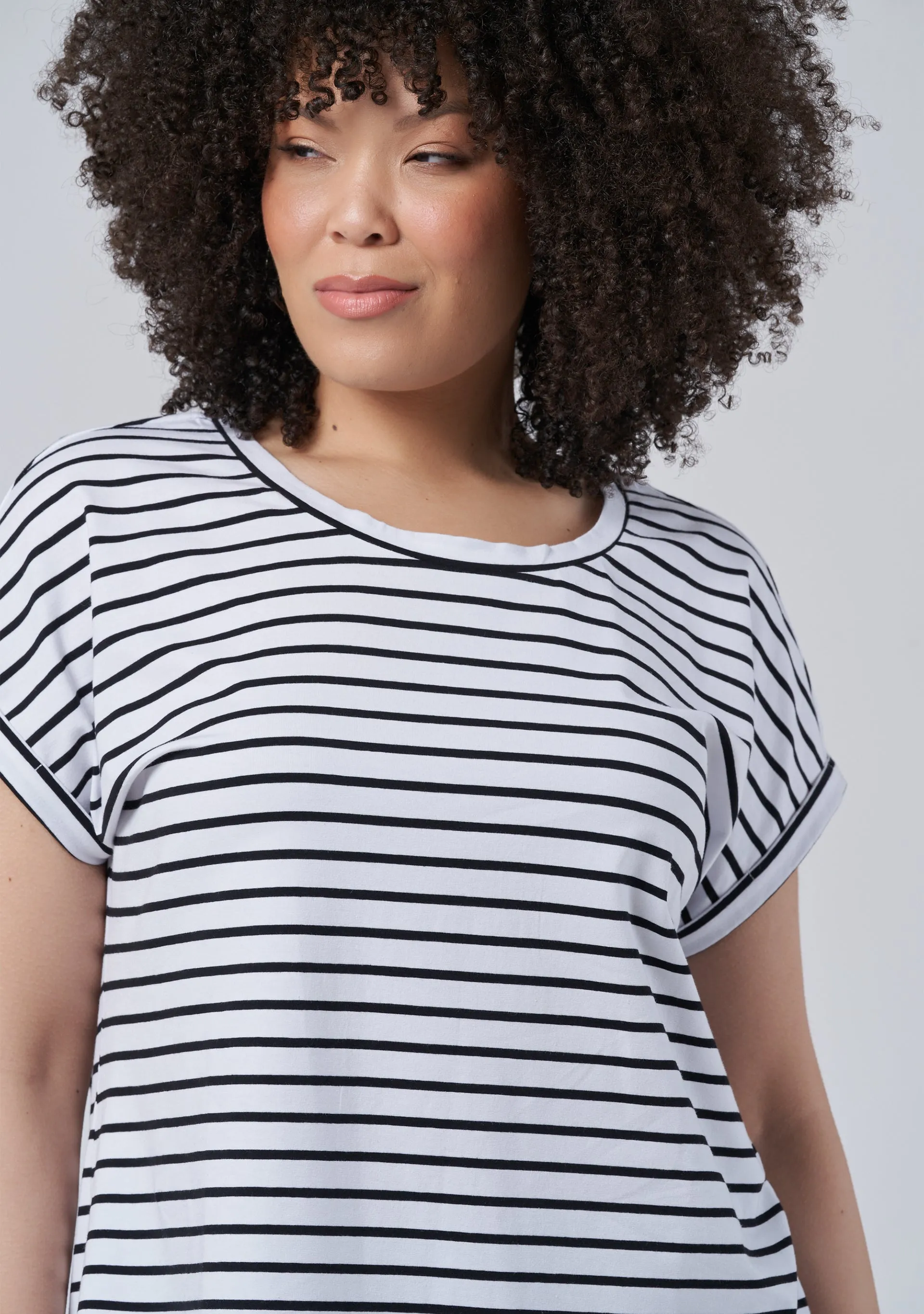 Lauren Longline Stripe Tee