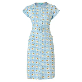 Lavinia Button Down Dress Sky