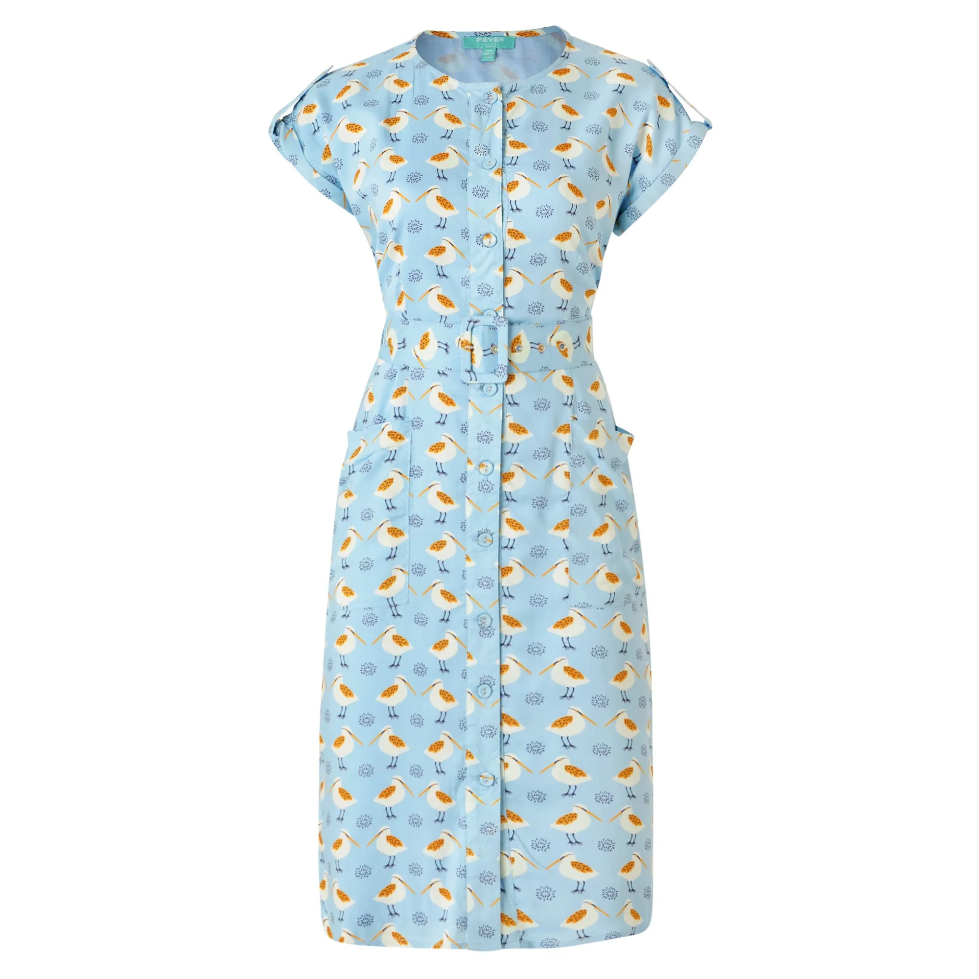 Lavinia Button Down Dress Sky