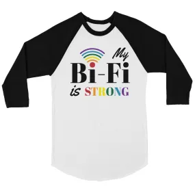 LGBT Bi-Fi Strong Rainbow Bkwt Baseball