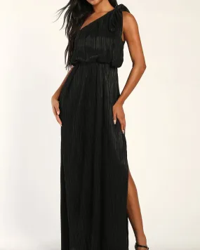 Lulu's One Shoulder Maxi Dress