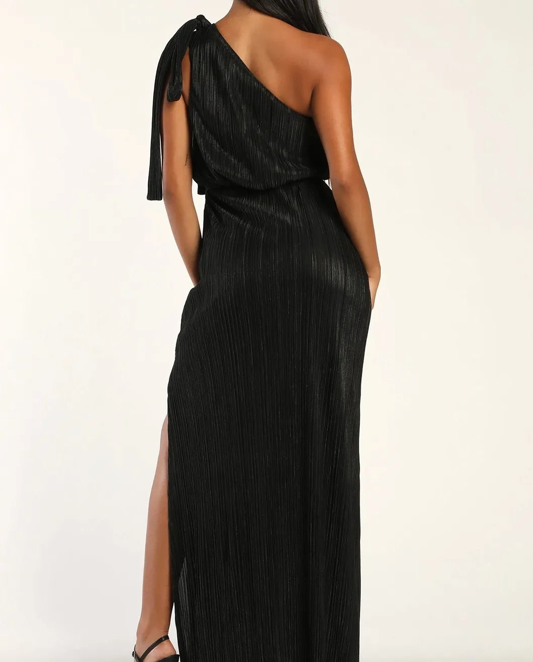 Lulu's One Shoulder Maxi Dress