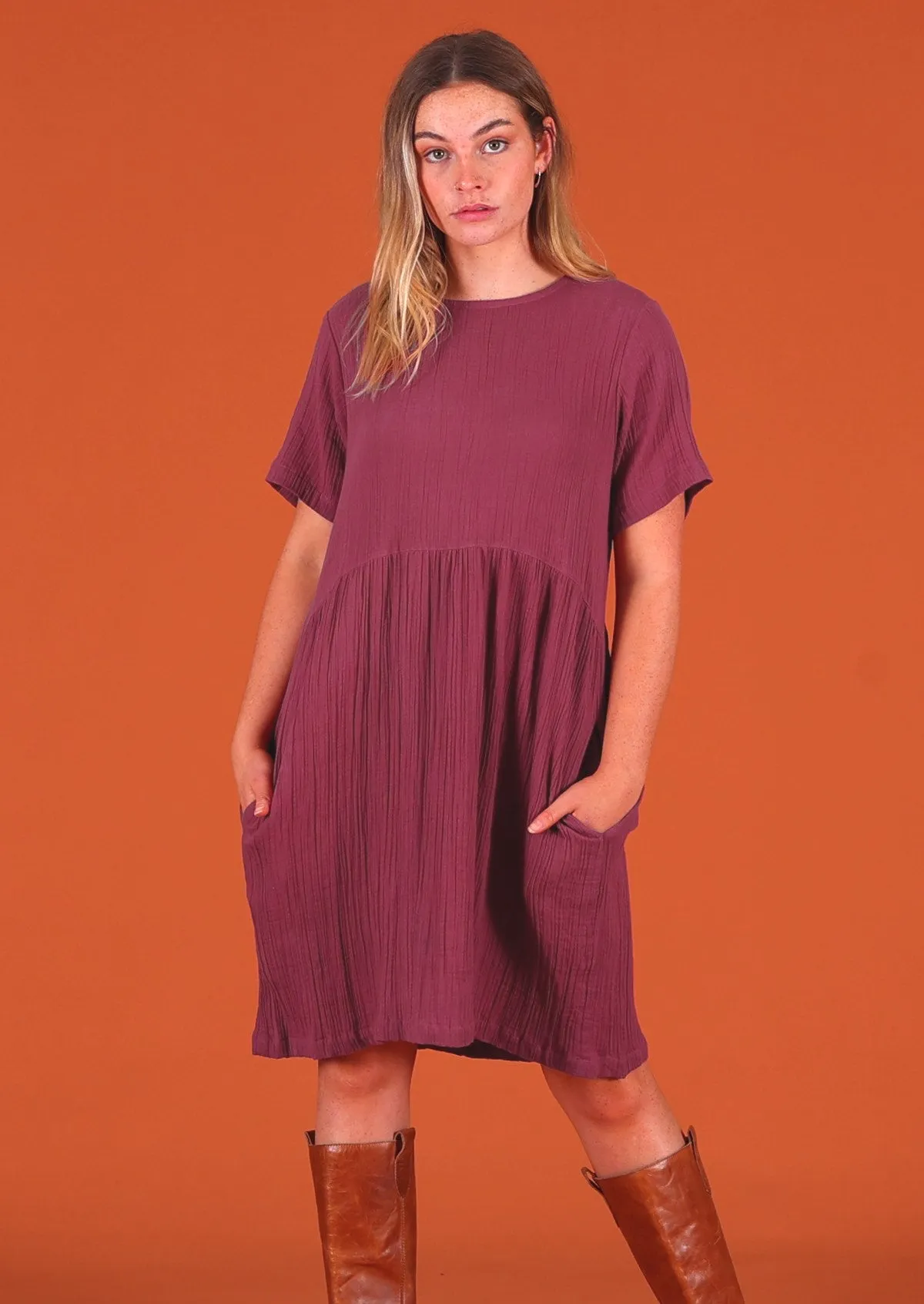 Mabel Dress Plum Jam