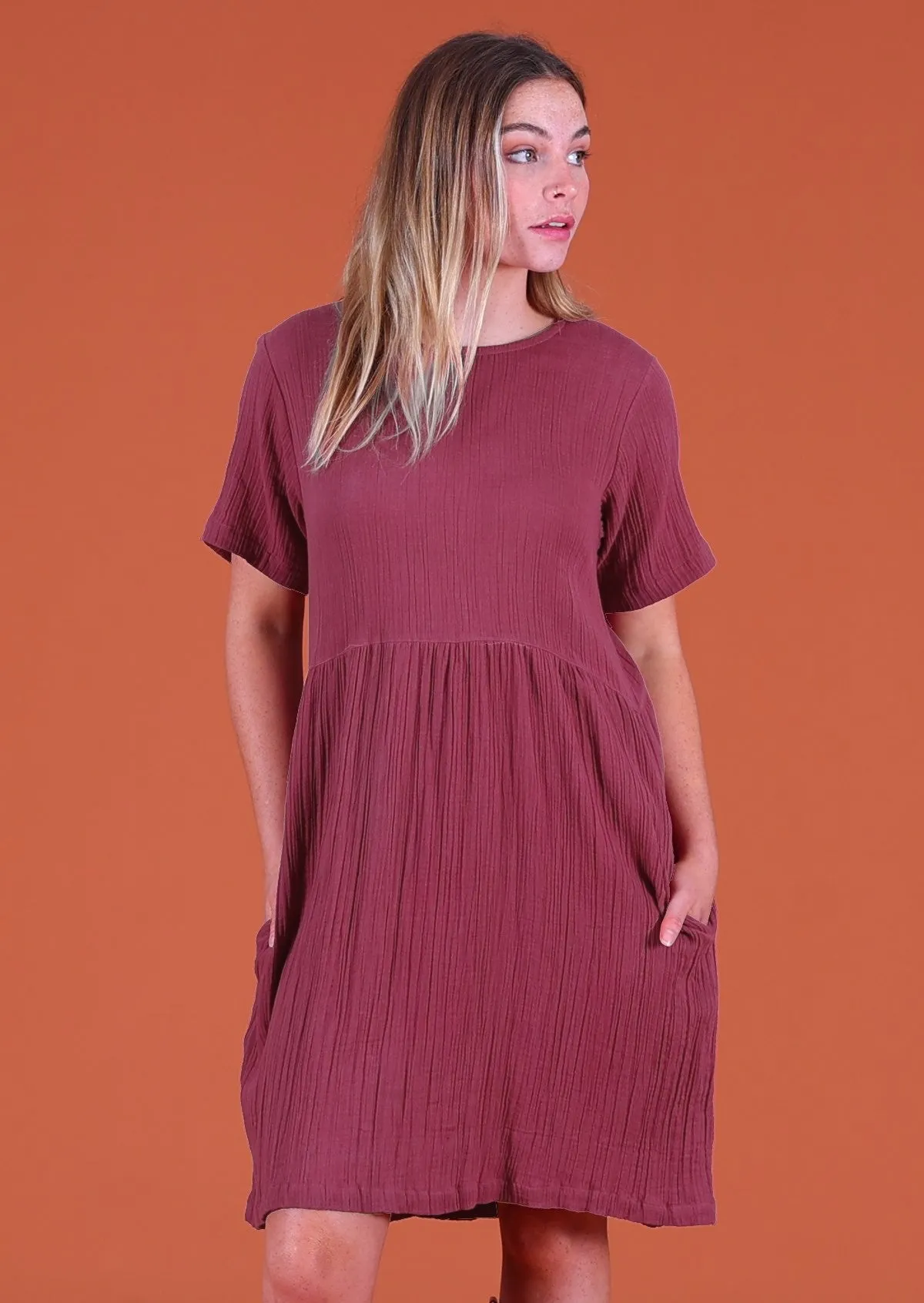 Mabel Dress Plum Jam