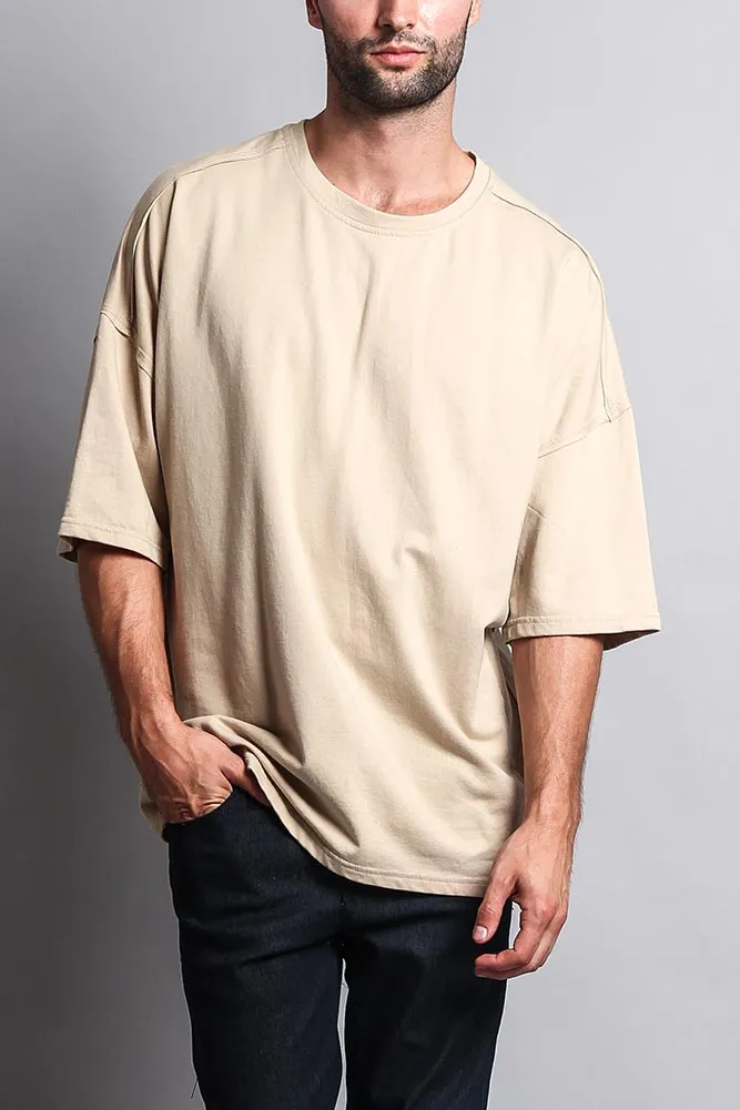 Men's Basic Overly Over Sized T-Shirt