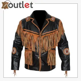 Men's Cowboy Genuine Cowhide Leather Jacket