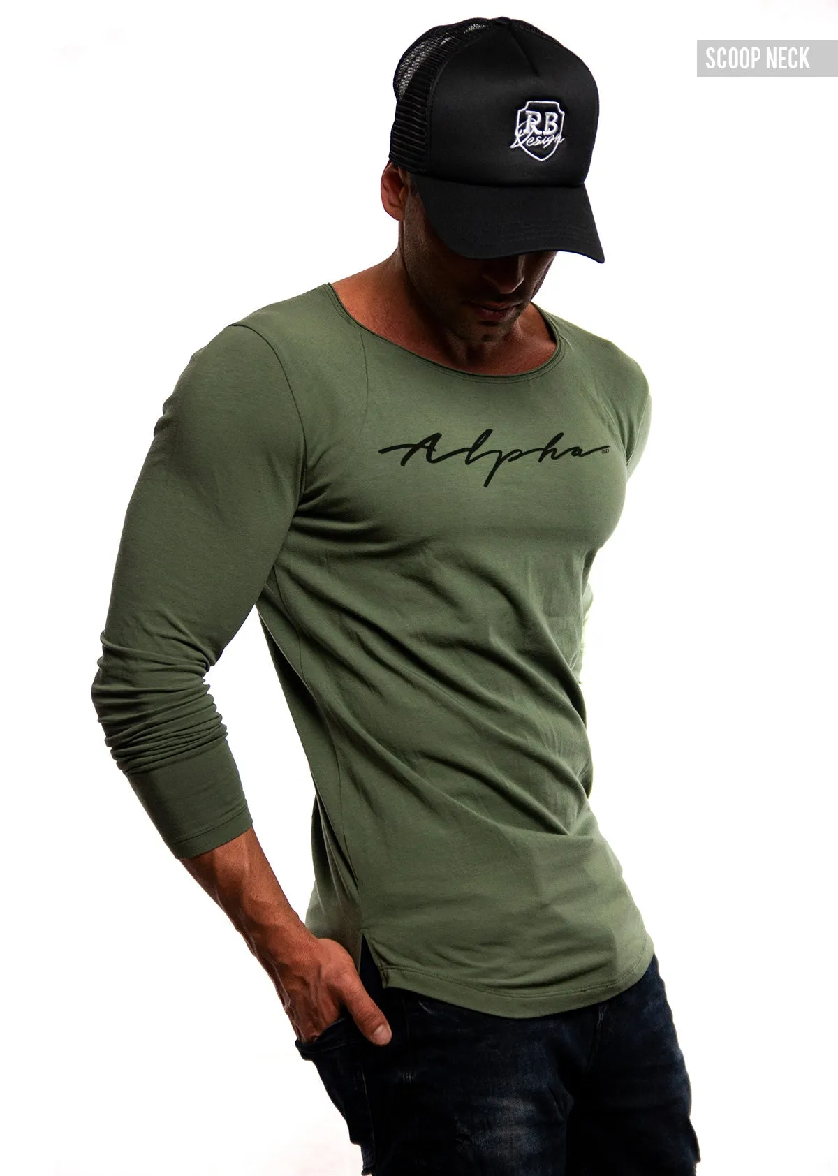 Mens Long Sleeve T-shirt "Alpha" MD885