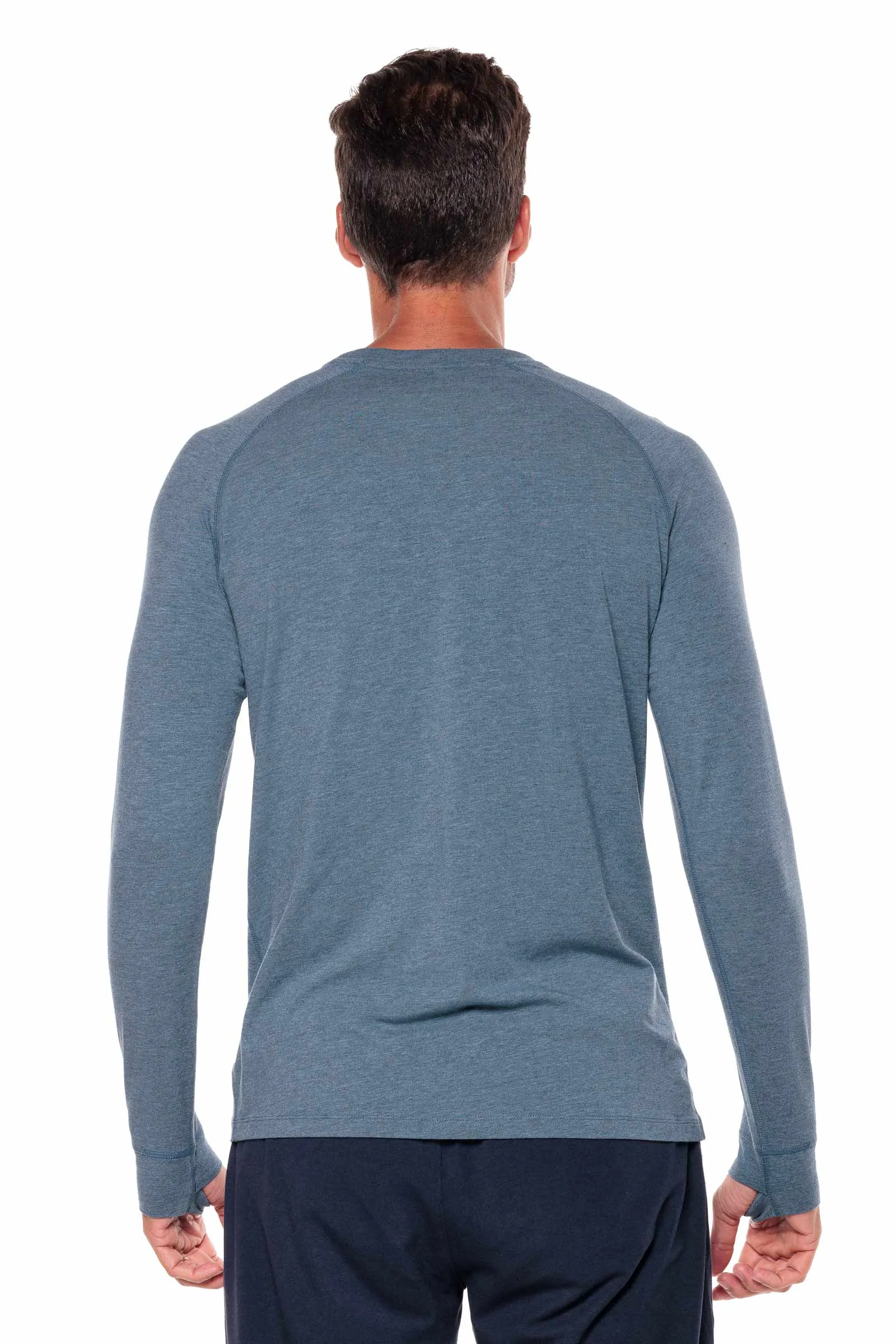 Men's LumaLeo Long Sleeve T-Shirt | Tidal Blue Heather