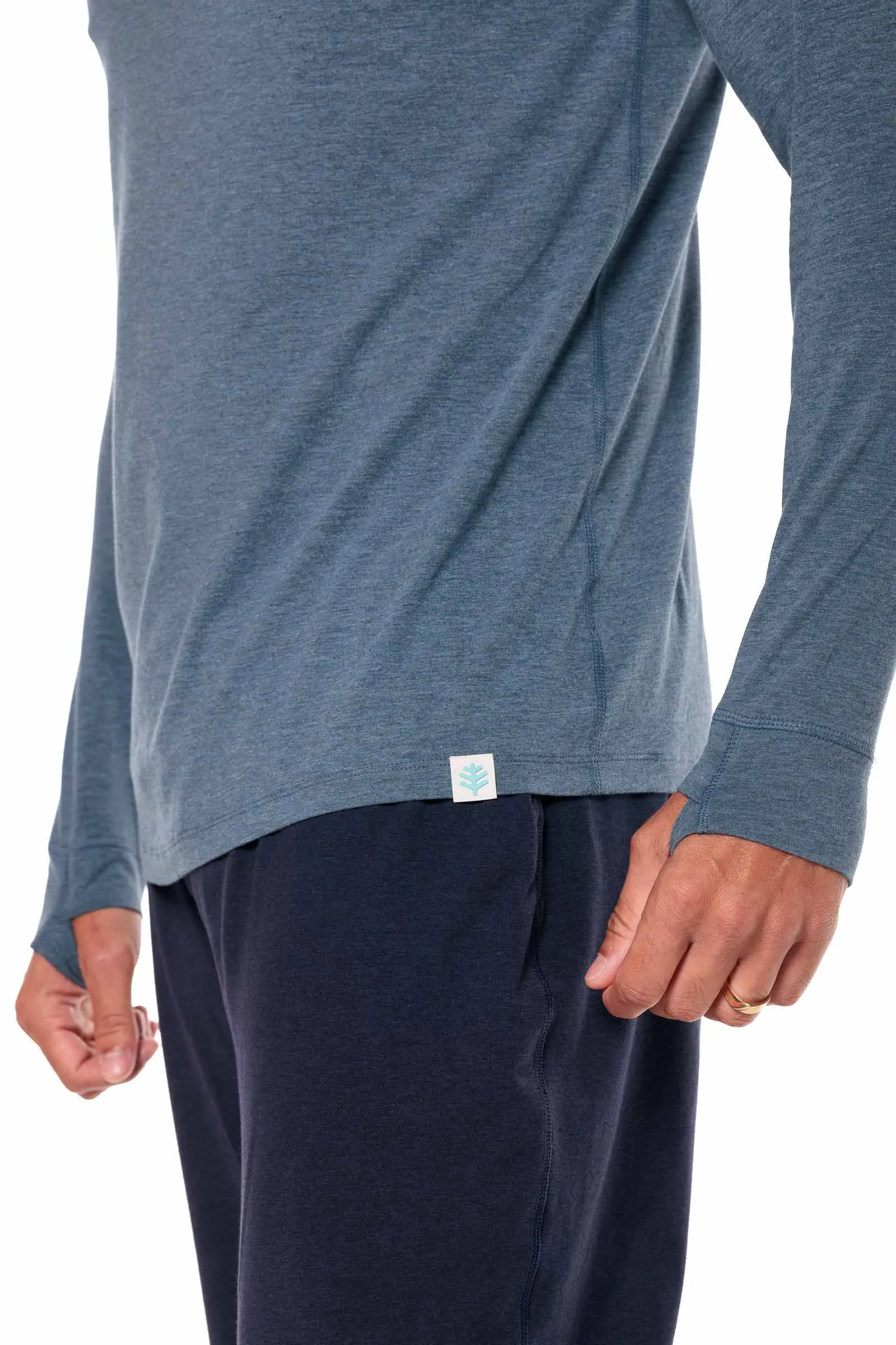 Men's LumaLeo Long Sleeve T-Shirt | Tidal Blue Heather