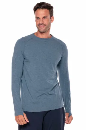 Men's LumaLeo Long Sleeve T-Shirt | Tidal Blue Heather