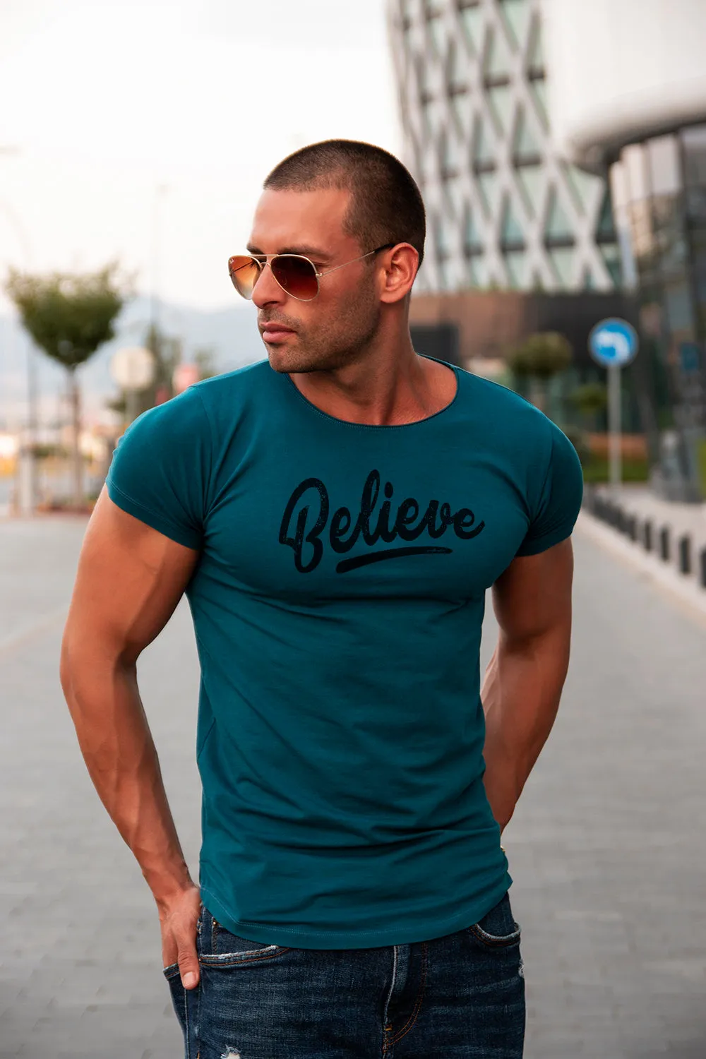 Men's T-shirt "Believe" MD949