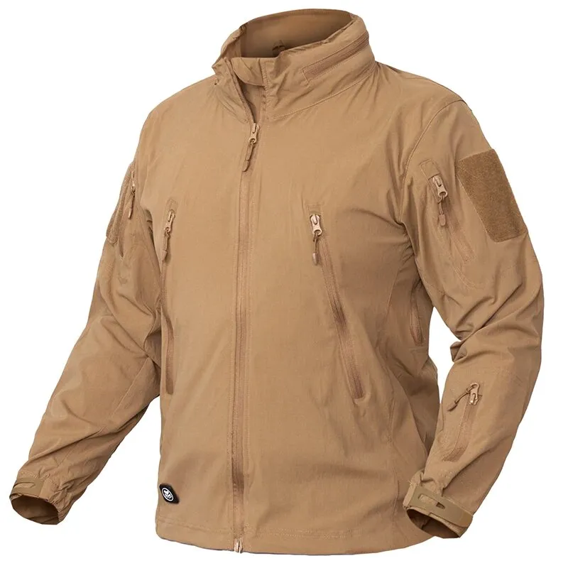 Men's Tactical Waterproof Breathable Bylon Windbreaker