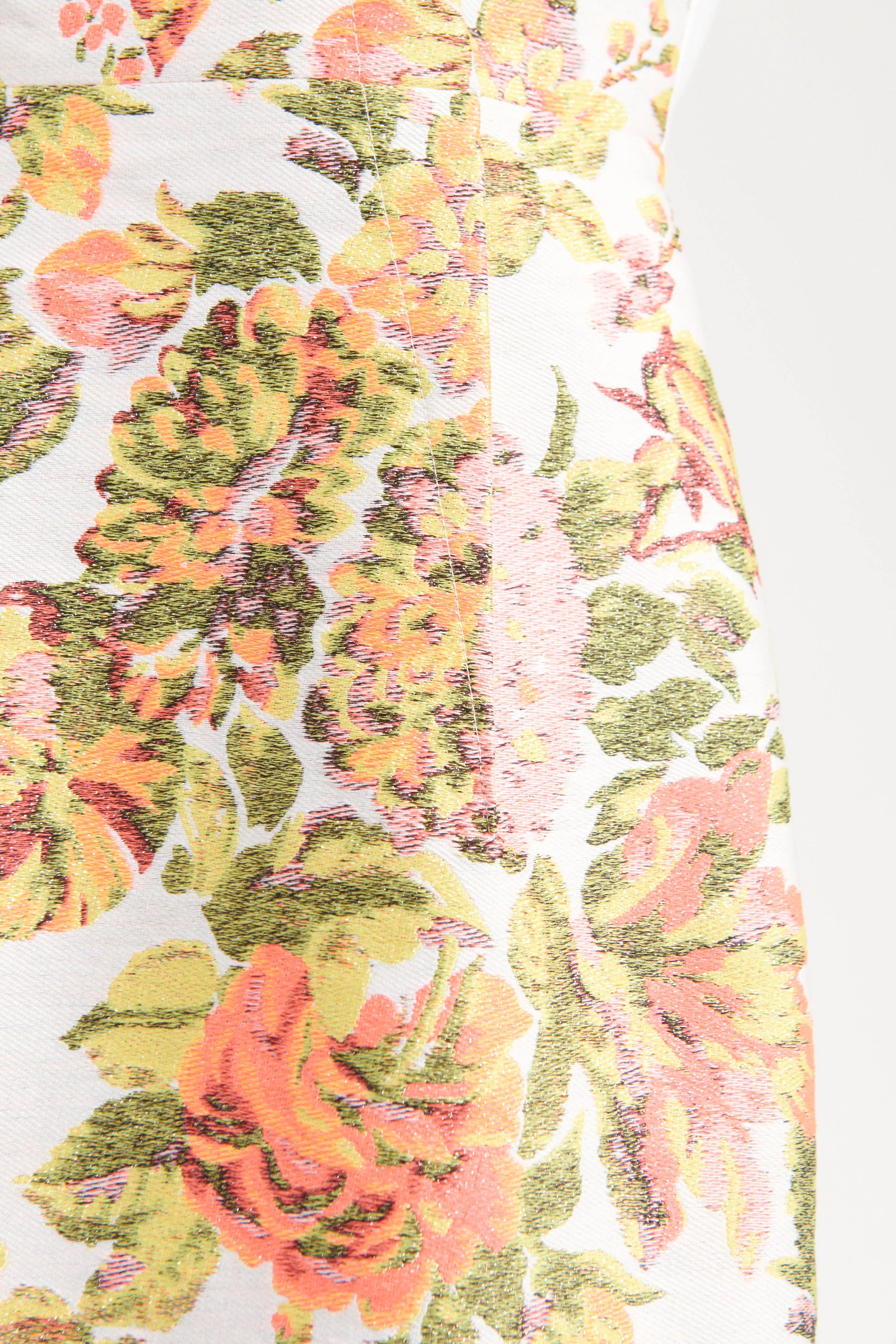 Neon Metallic Floral Ridley Preowned Dress