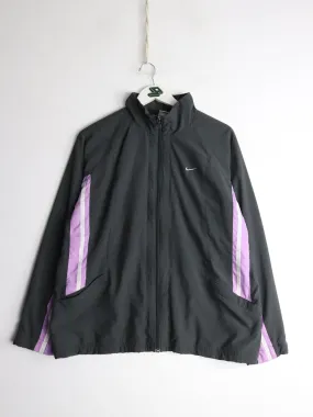 Nike Windbreaker Womens XL Grey Swoosh Jacket