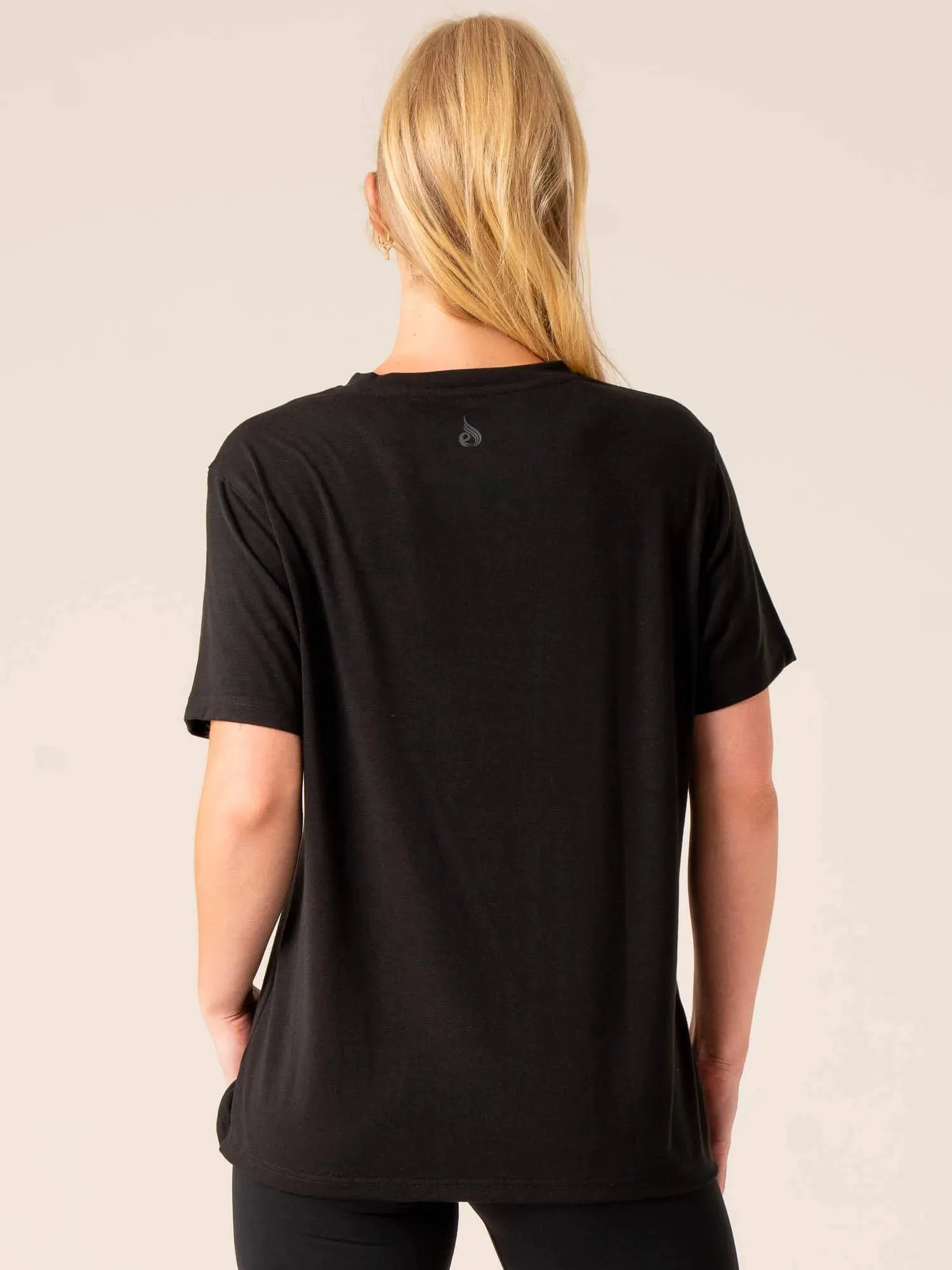 Off Side Longline T-Shirt - Black