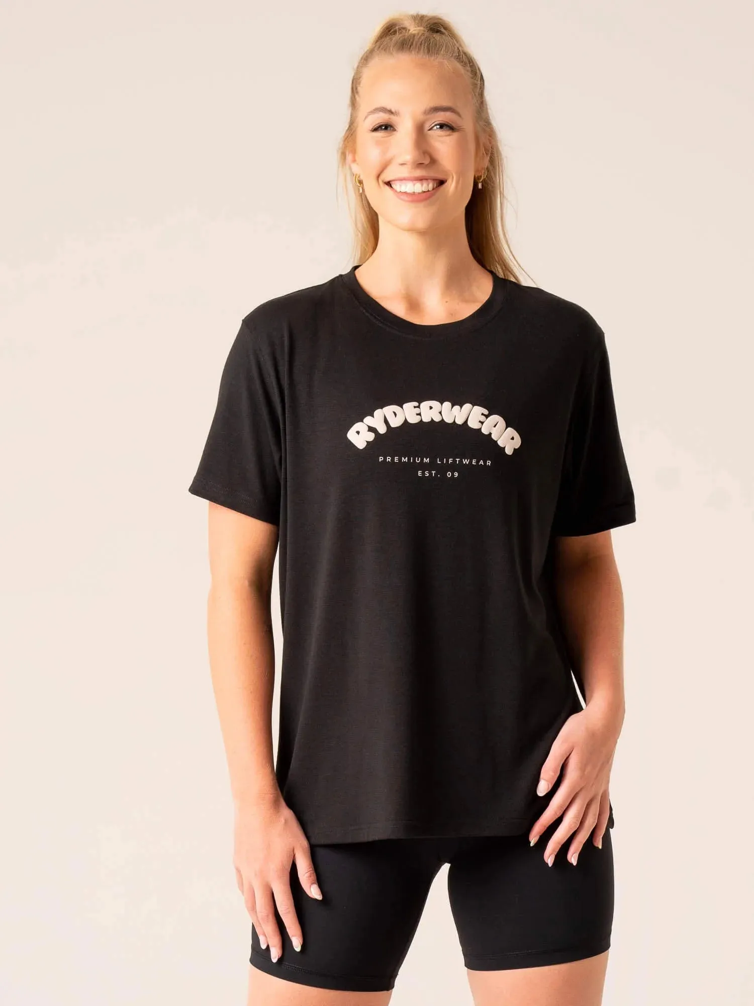 Off Side Longline T-Shirt - Black