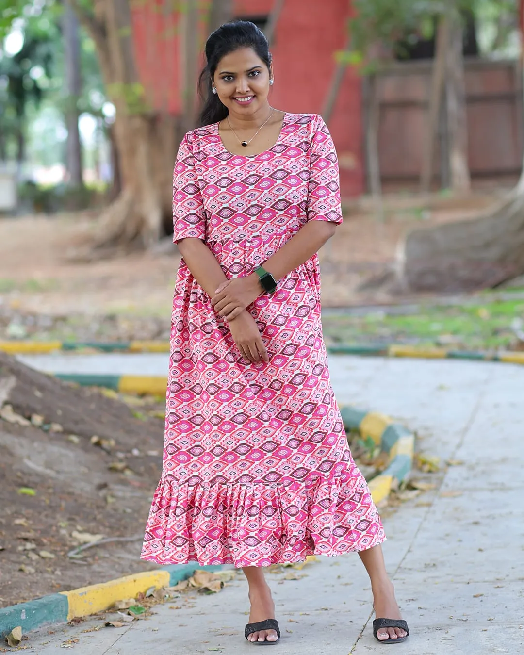 Pink Casual Maxi's