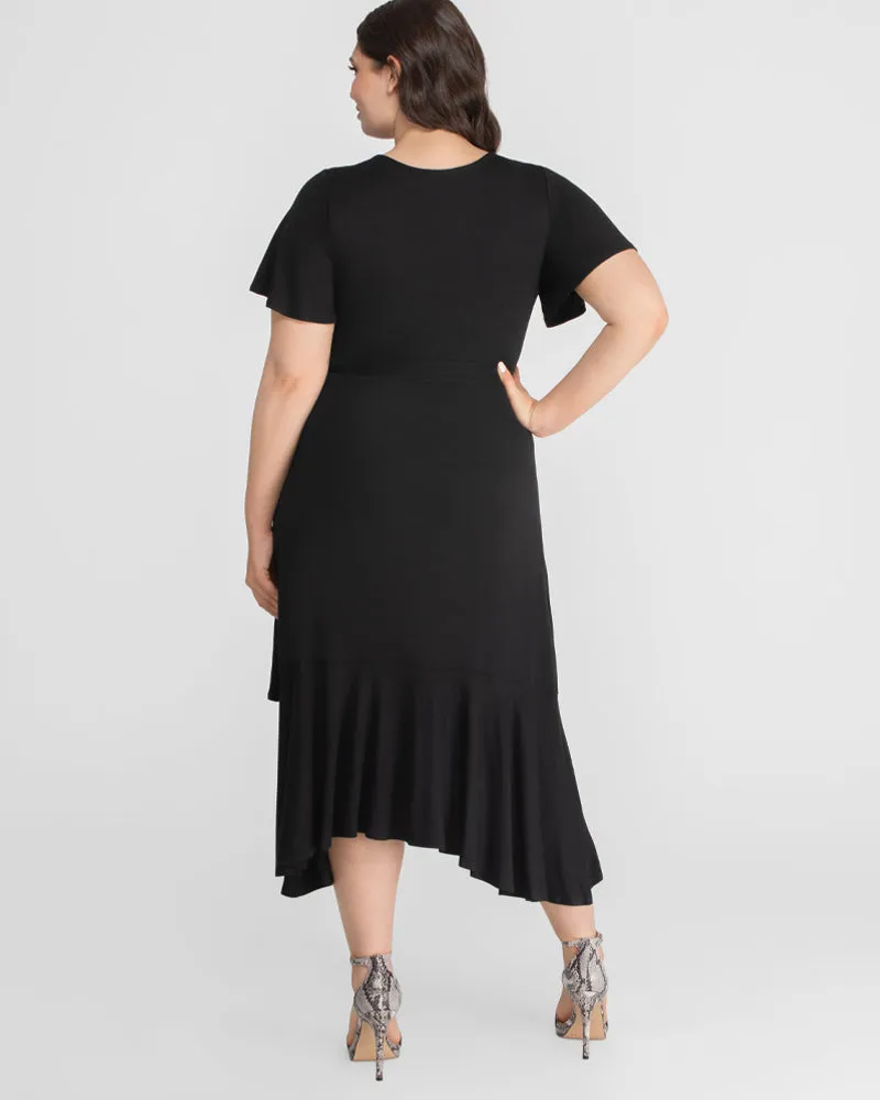 Rayna Plus Size Cocktail Wrap Dress