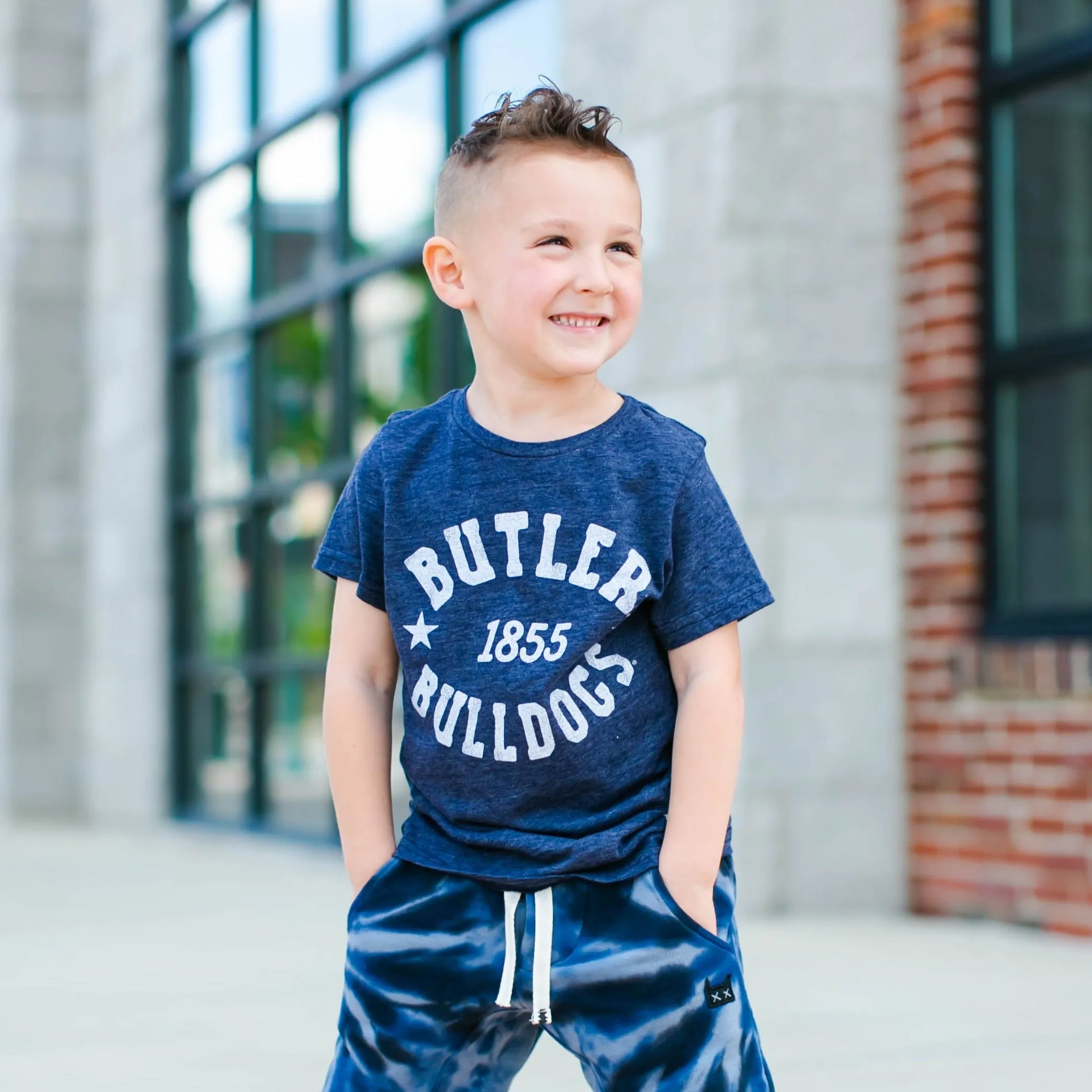 Retro Brand - Butler 1855 Bulldogs SLIM Tee in Navy