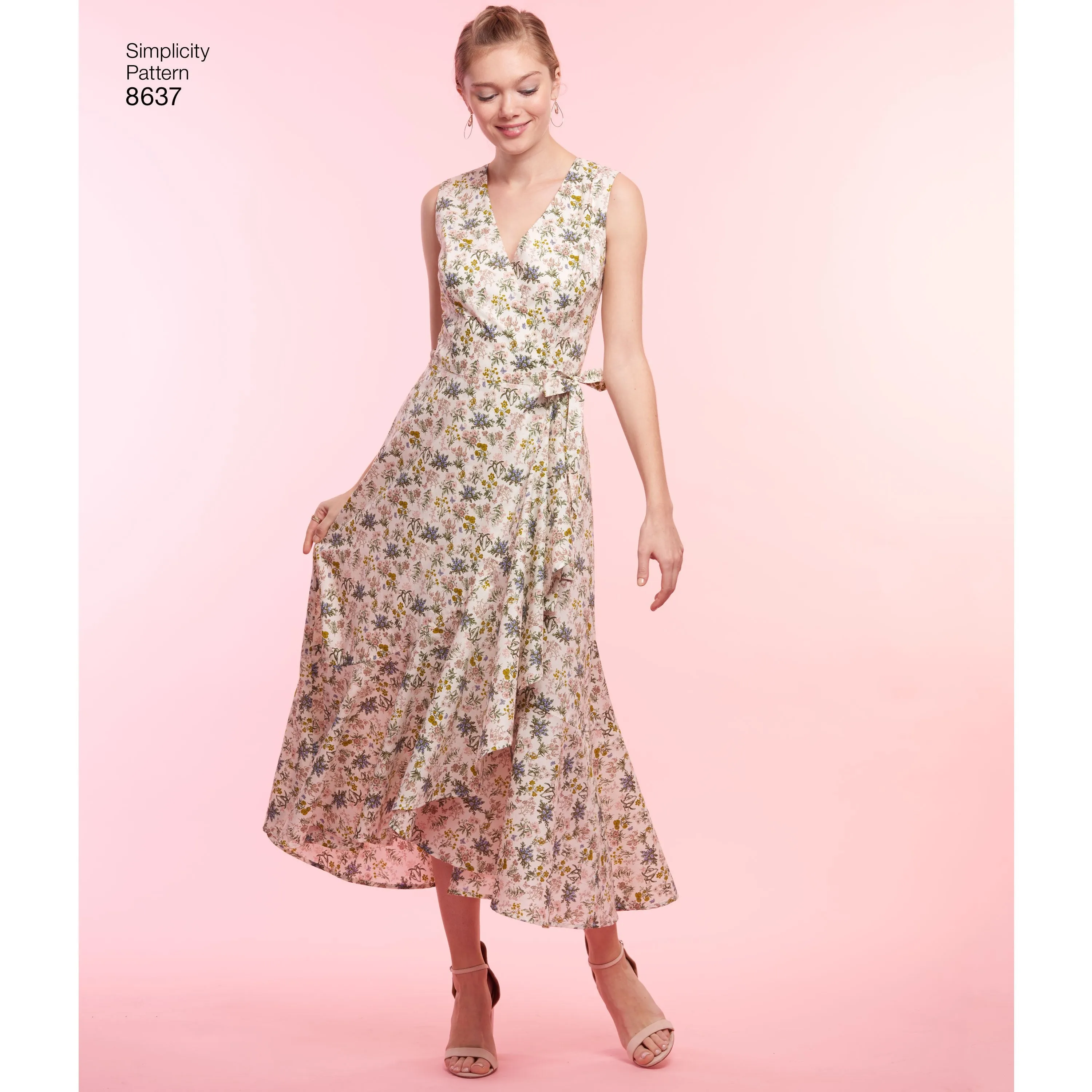 Simplicity Pattern 8637 wrap dresses.