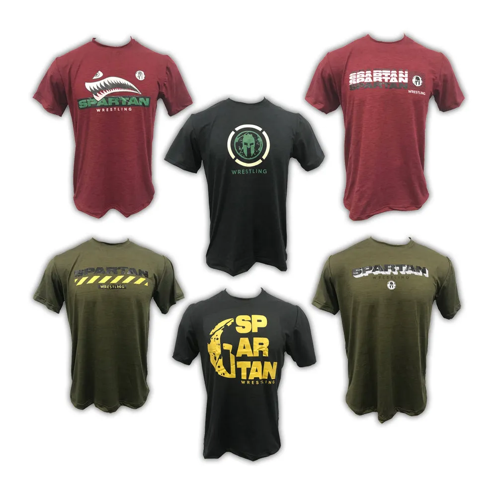 Spartan Combat Wrestling Raglan Tees